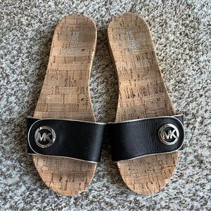 EUC Womens Michael Kors Cork Slides size 8M